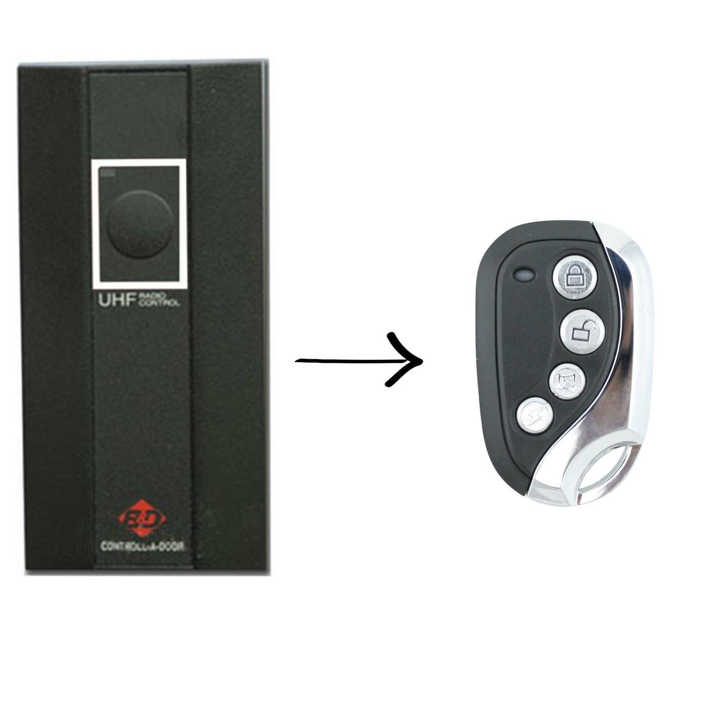 B&D MPC3/MPC4/TX315 Compatible Garage/Gate Remote Cloner BND - FREE Battery