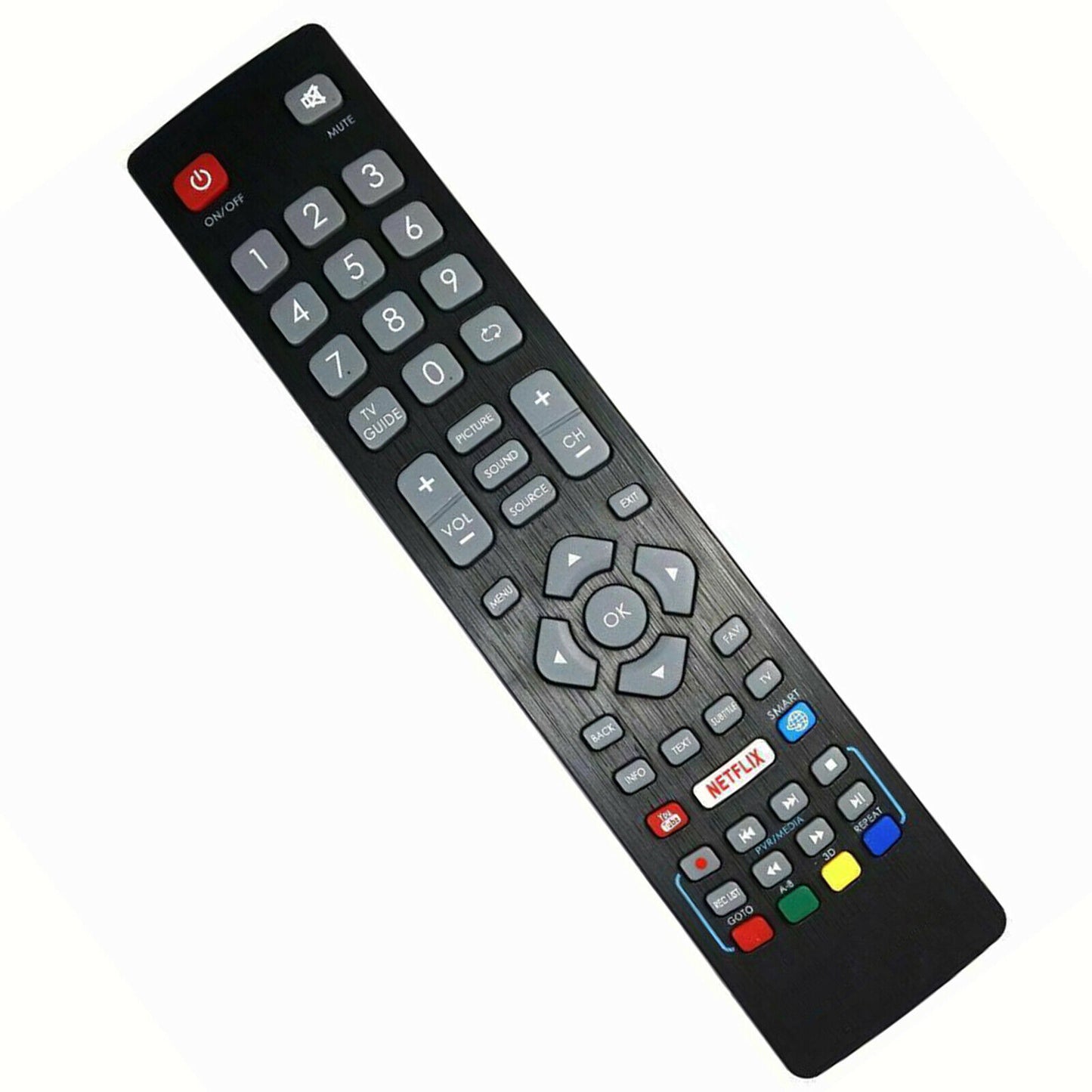 New BLFRMC0008 Remote Control for Blaupunkt Smart TV with NETFLIX YouTube Button