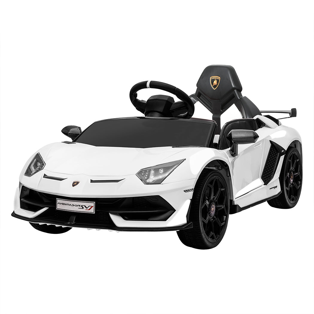 12V Electric Kids Ride-On Toy Car Licensed Lamborghini Aventador SVJ Remote Control