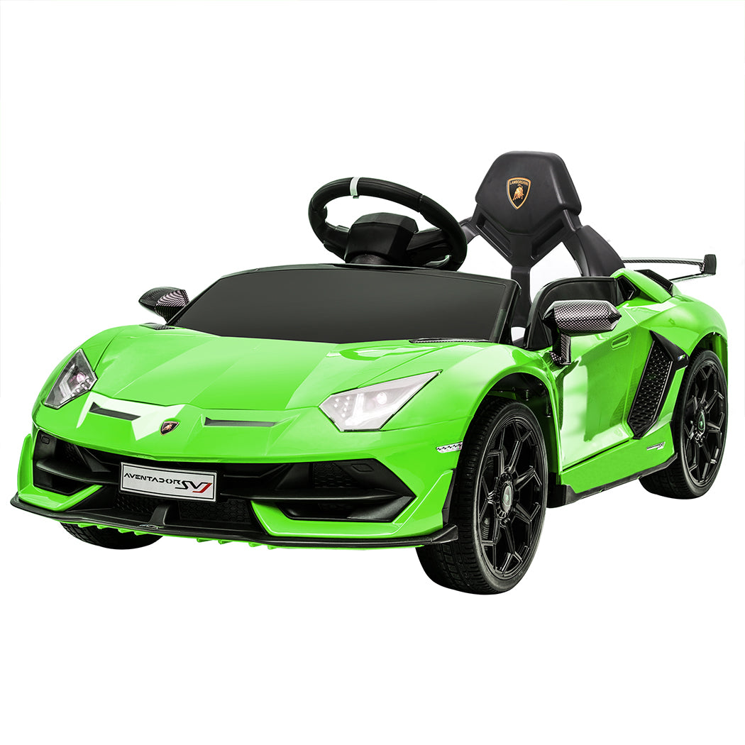 12V Electric Kids Ride-On Toy Car Licensed Lamborghini Aventador SVJ Remote Control